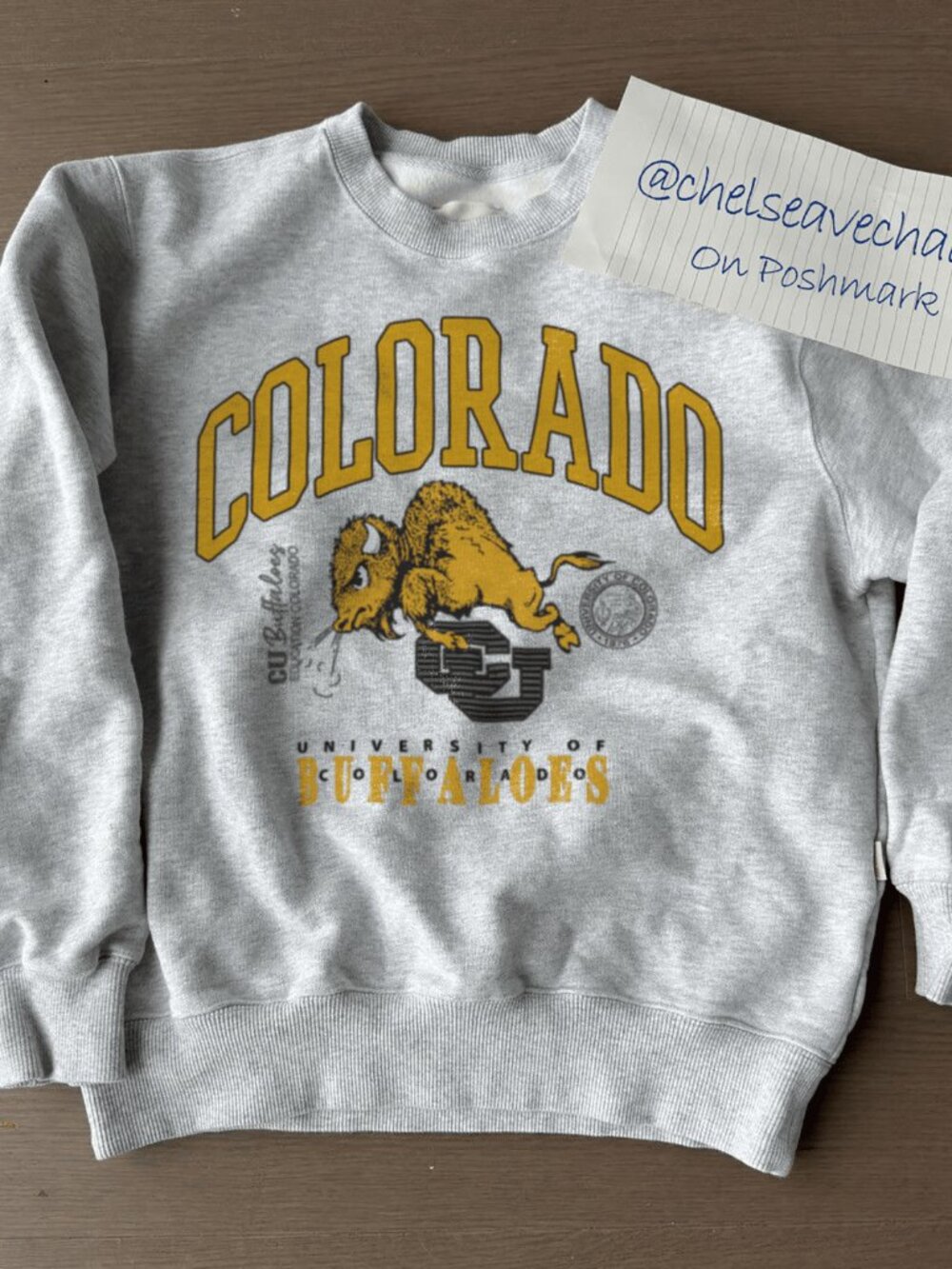 Vintage 90s University of Colorado Buffaloes Sweatshirt, CU Buffaloes Shirt Tee